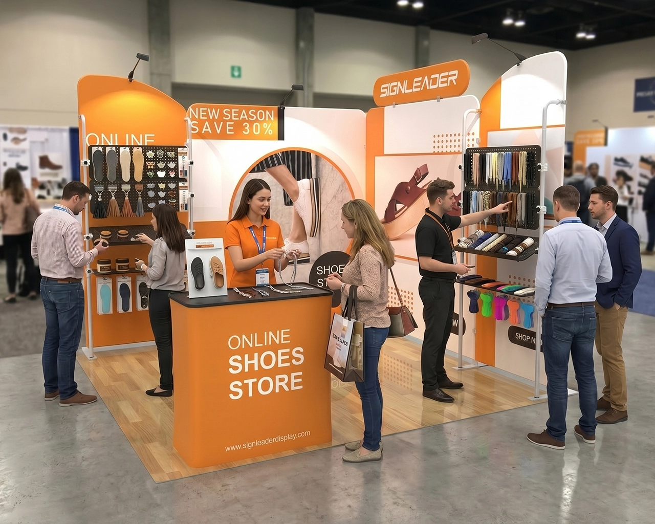 Custom Portable Trade Show Booth Kit Q. - 10ft & 20ft Options
