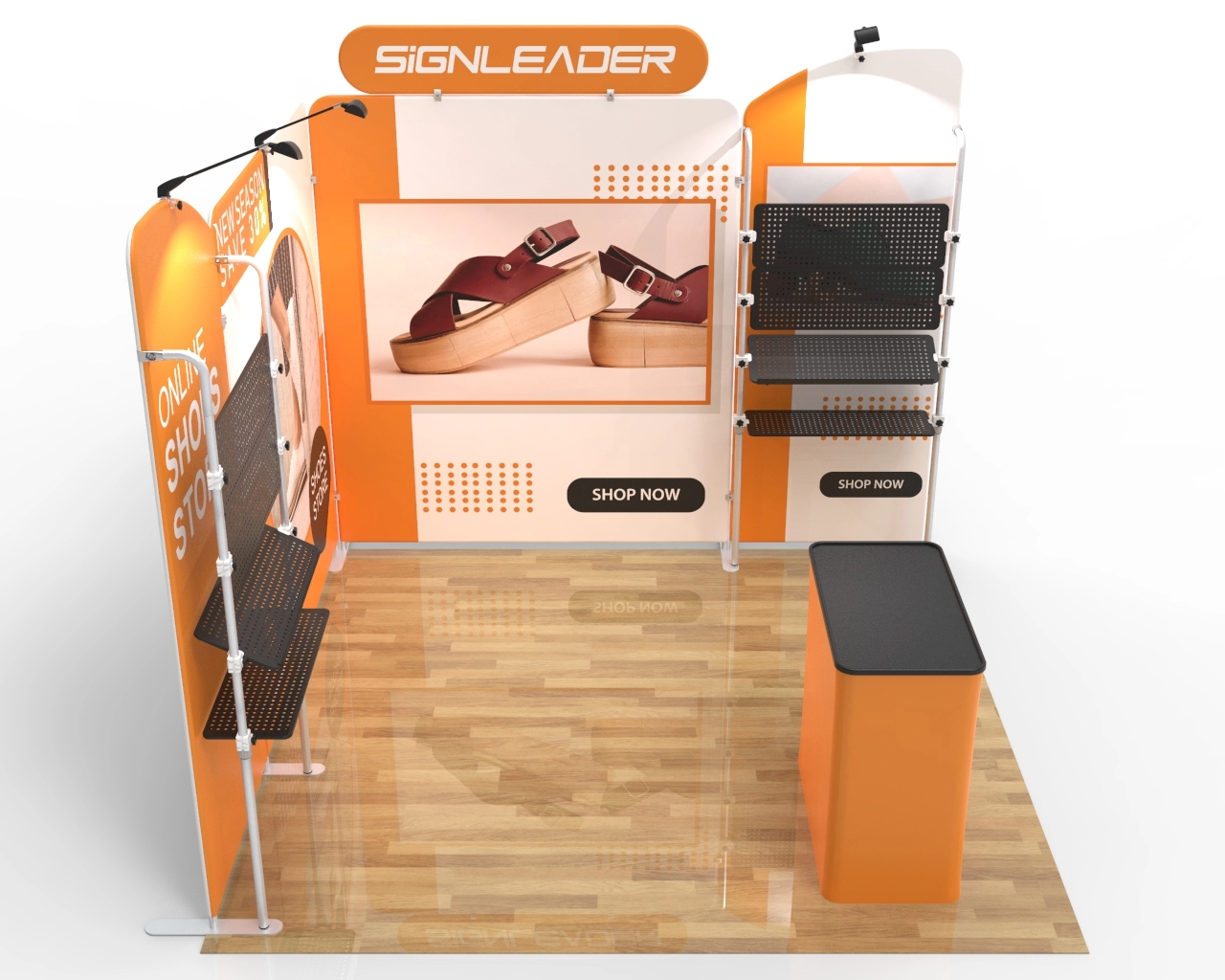Custom Portable Trade Show Booth Kit Q. - 10ft & 20ft Options