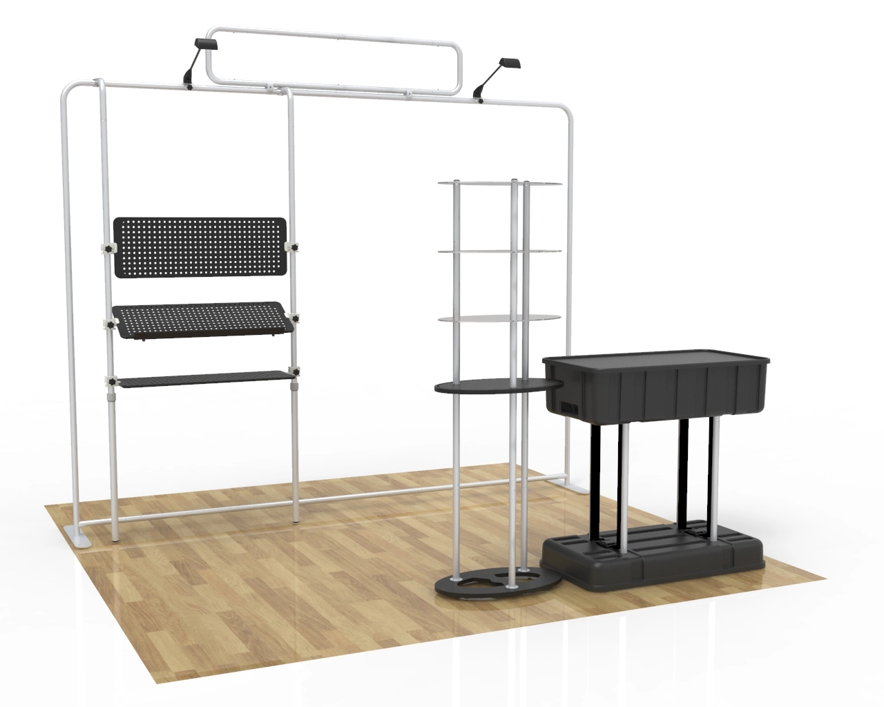 10ft Custom Trade Show Booth Kit D Natural Skincare Hand Cream Animated