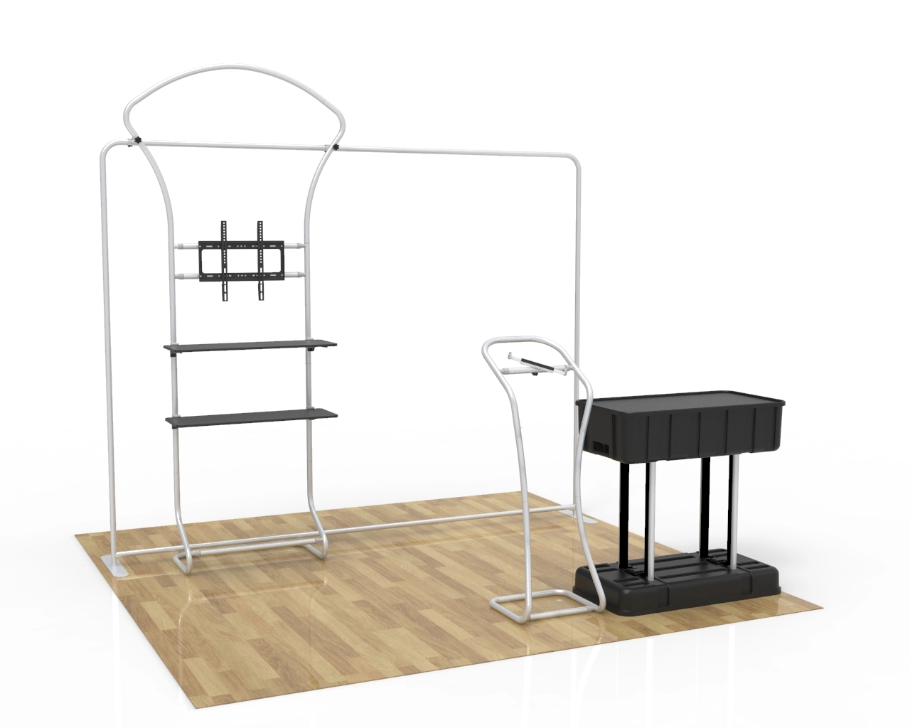 10ft Custom Trade Show Booth Kit I for Frozen Treats & Green Foods