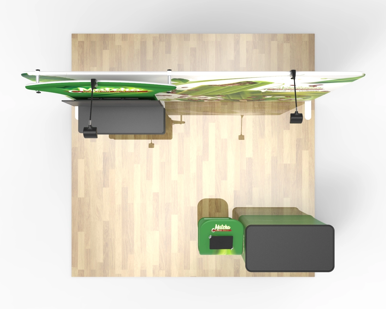 10ft Custom Trade Show Booth Kit I for Frozen Treats & Green Foods