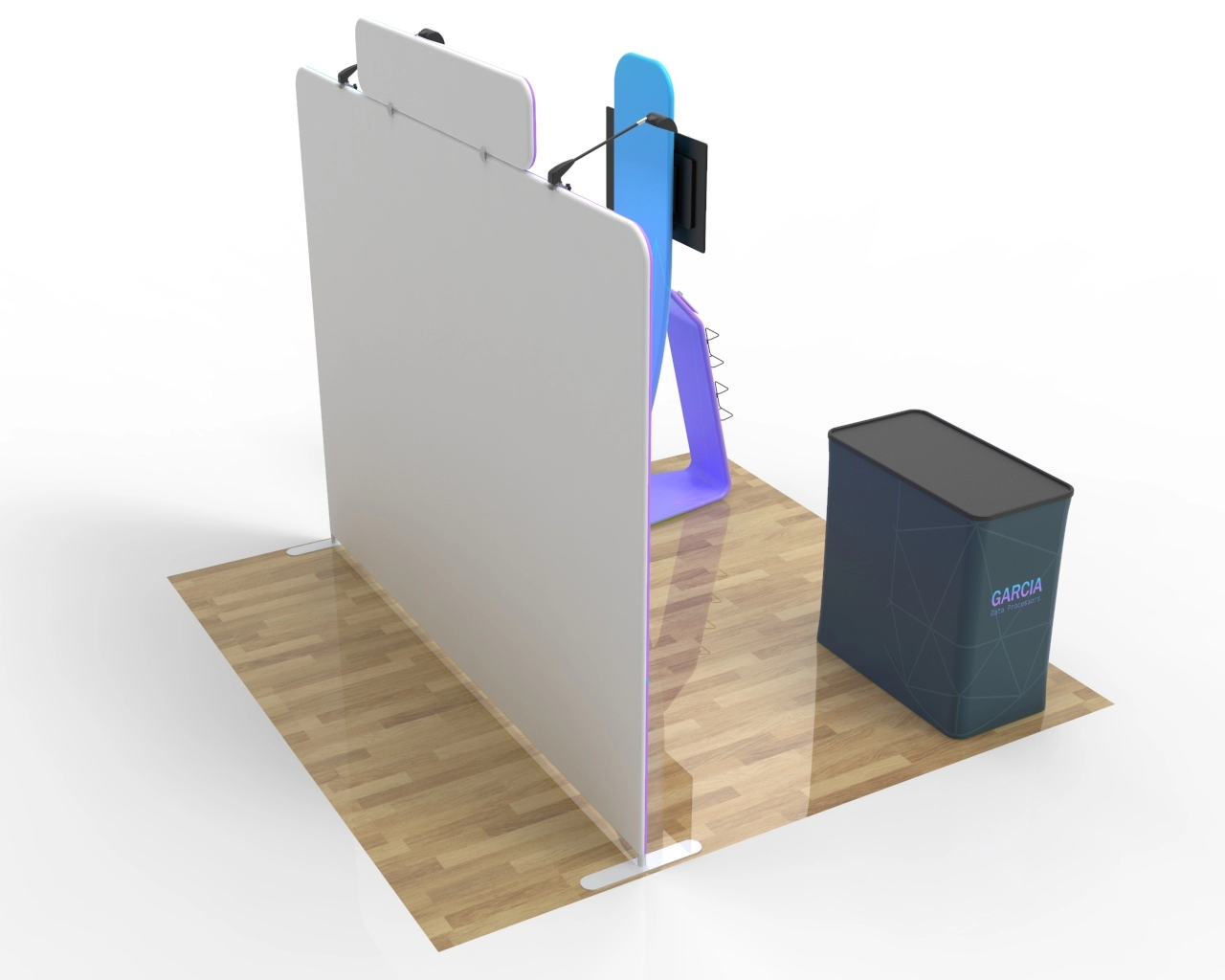 10ft Tech Trade Show Booth Package 29 for Data & AI Solutions  