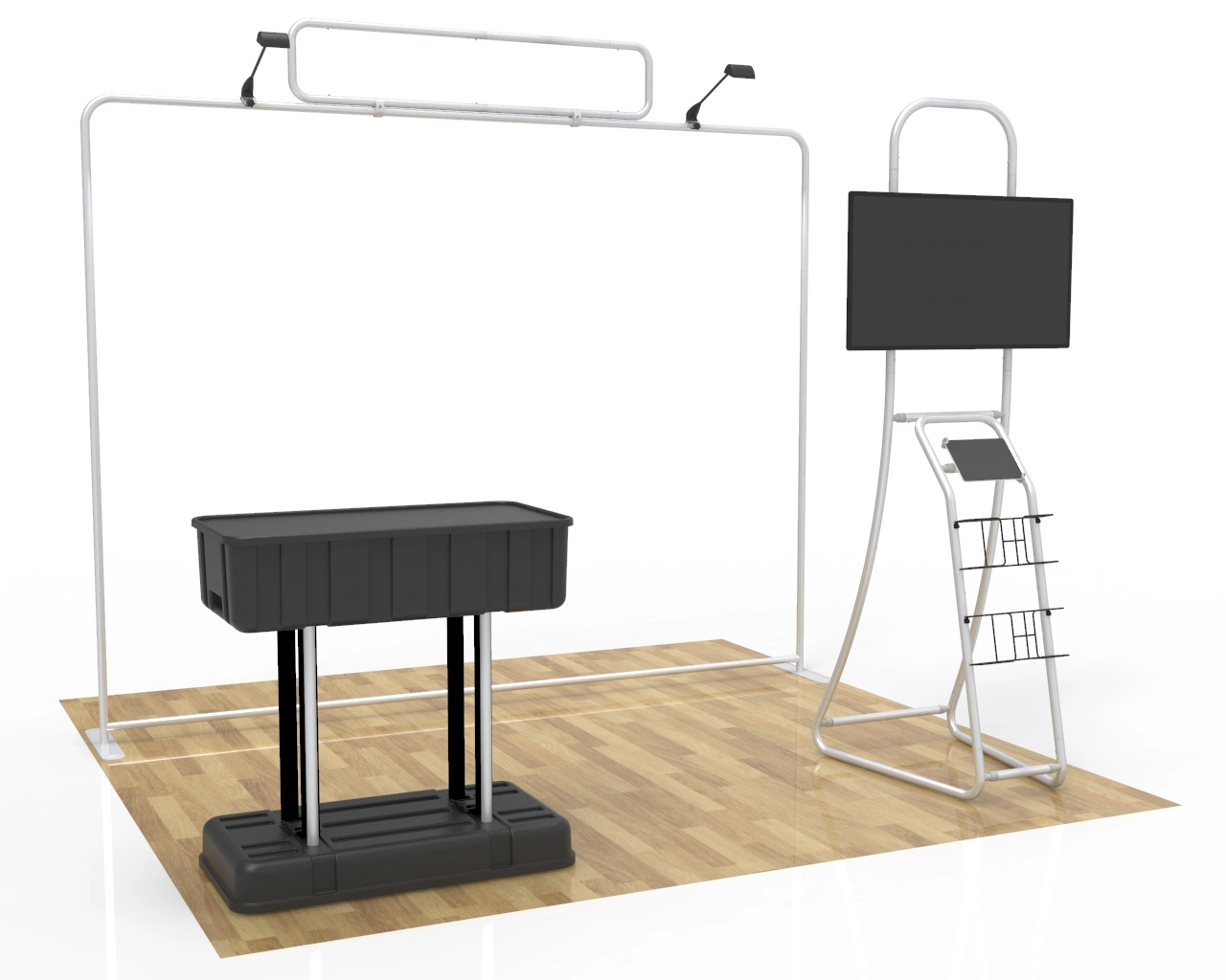 10ft Tech Trade Show Booth Package 29 for Data & AI Solutions  