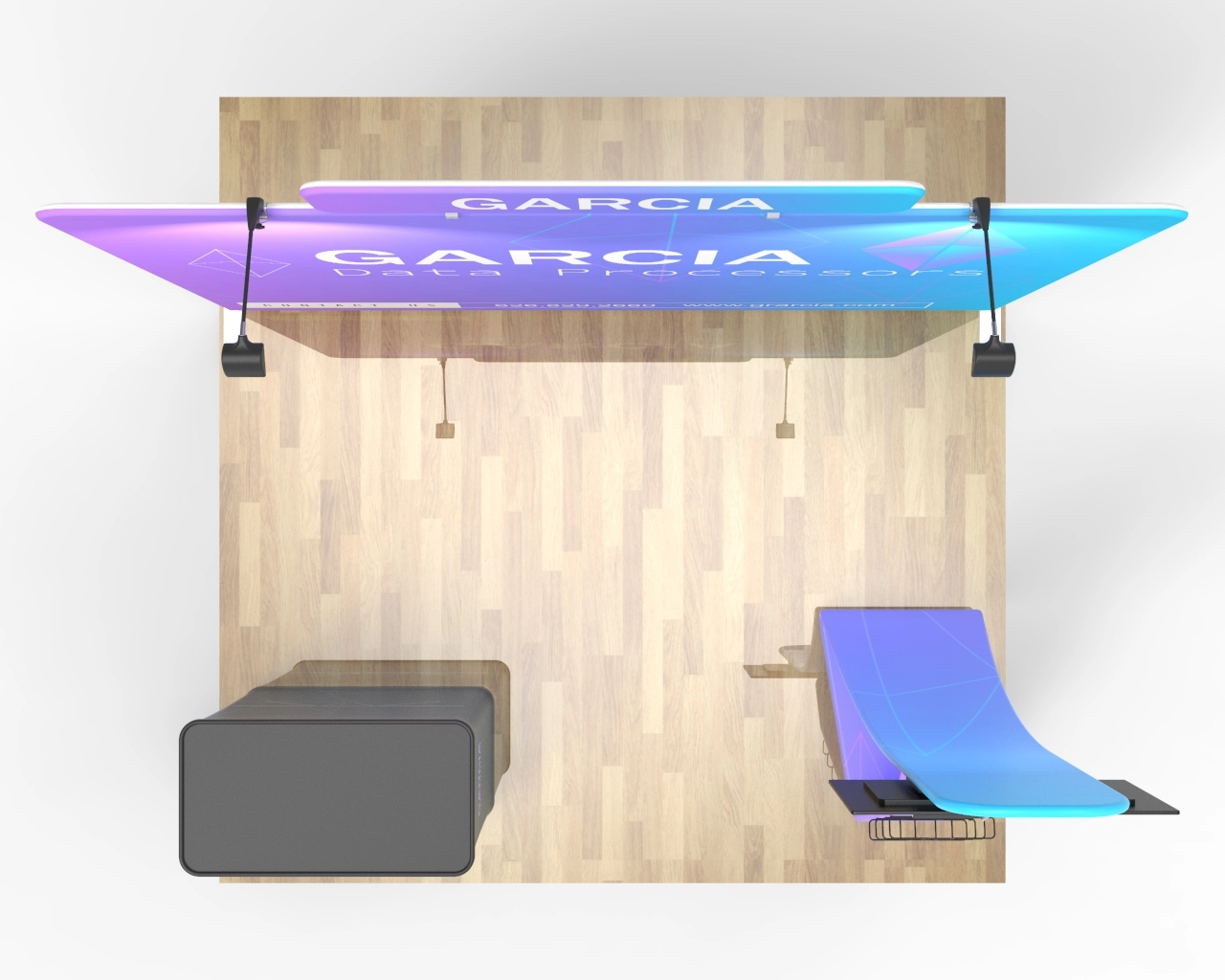 10ft Tech Trade Show Booth Package 29 for Data & AI Solutions  