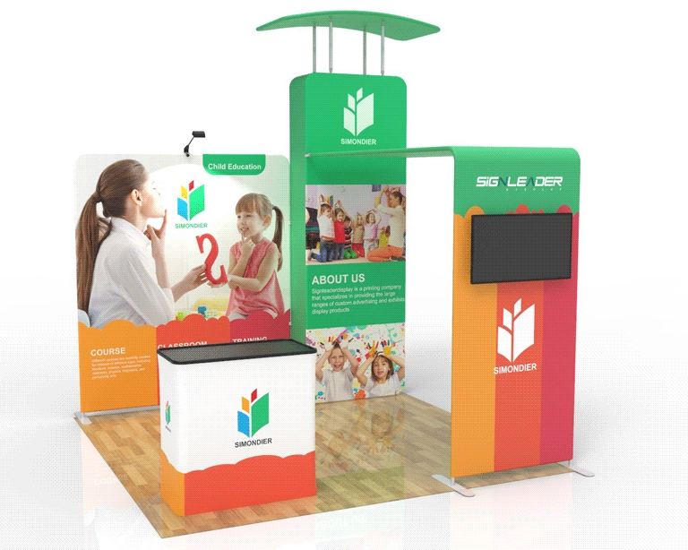 10ft Educational Trade Show Booth Idea 07