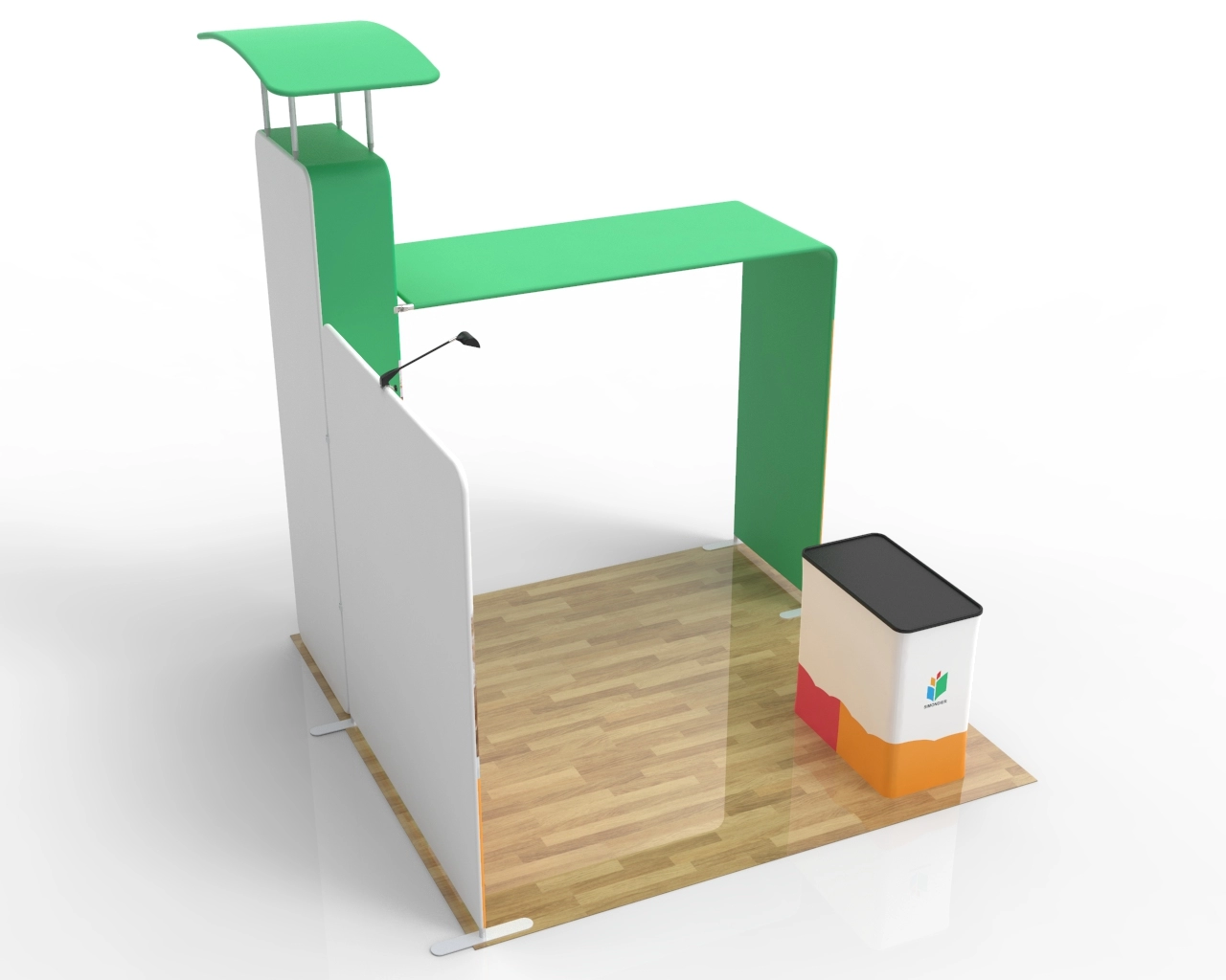 10ft Educational Trade Show Booth Idea 07