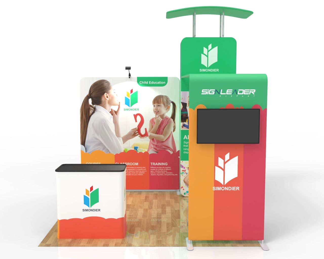 10ft Educational Trade Show Booth Idea 07