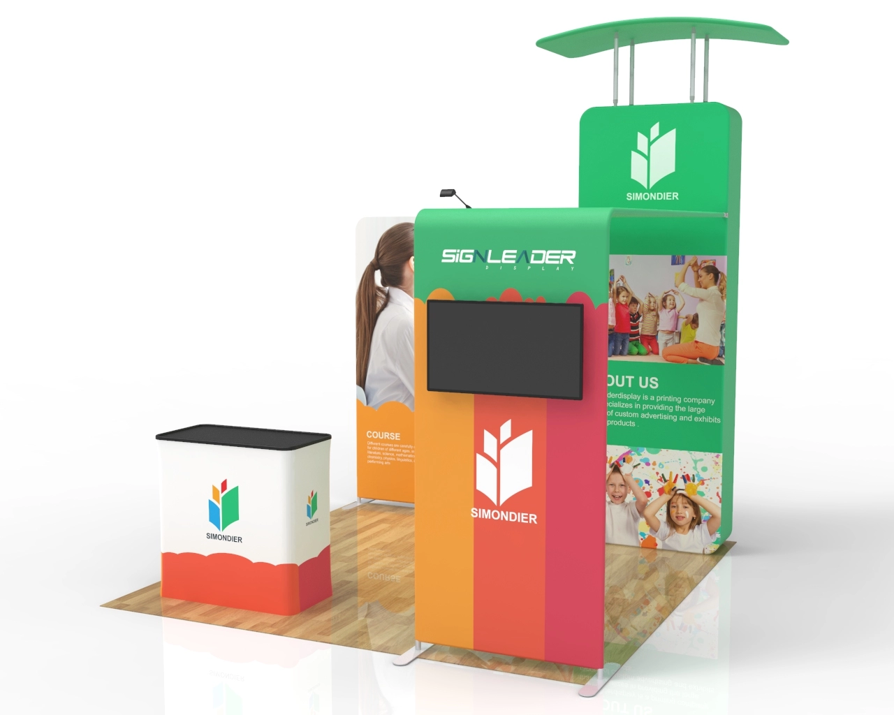10ft Educational Trade Show Booth Idea 07