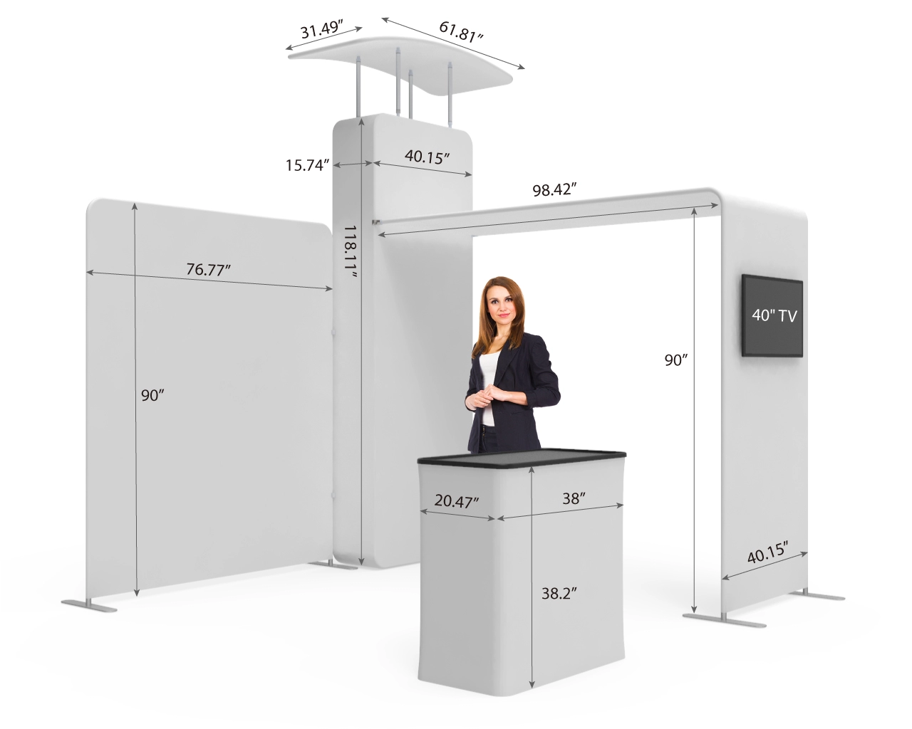 10ft Educational Trade Show Booth Idea 07