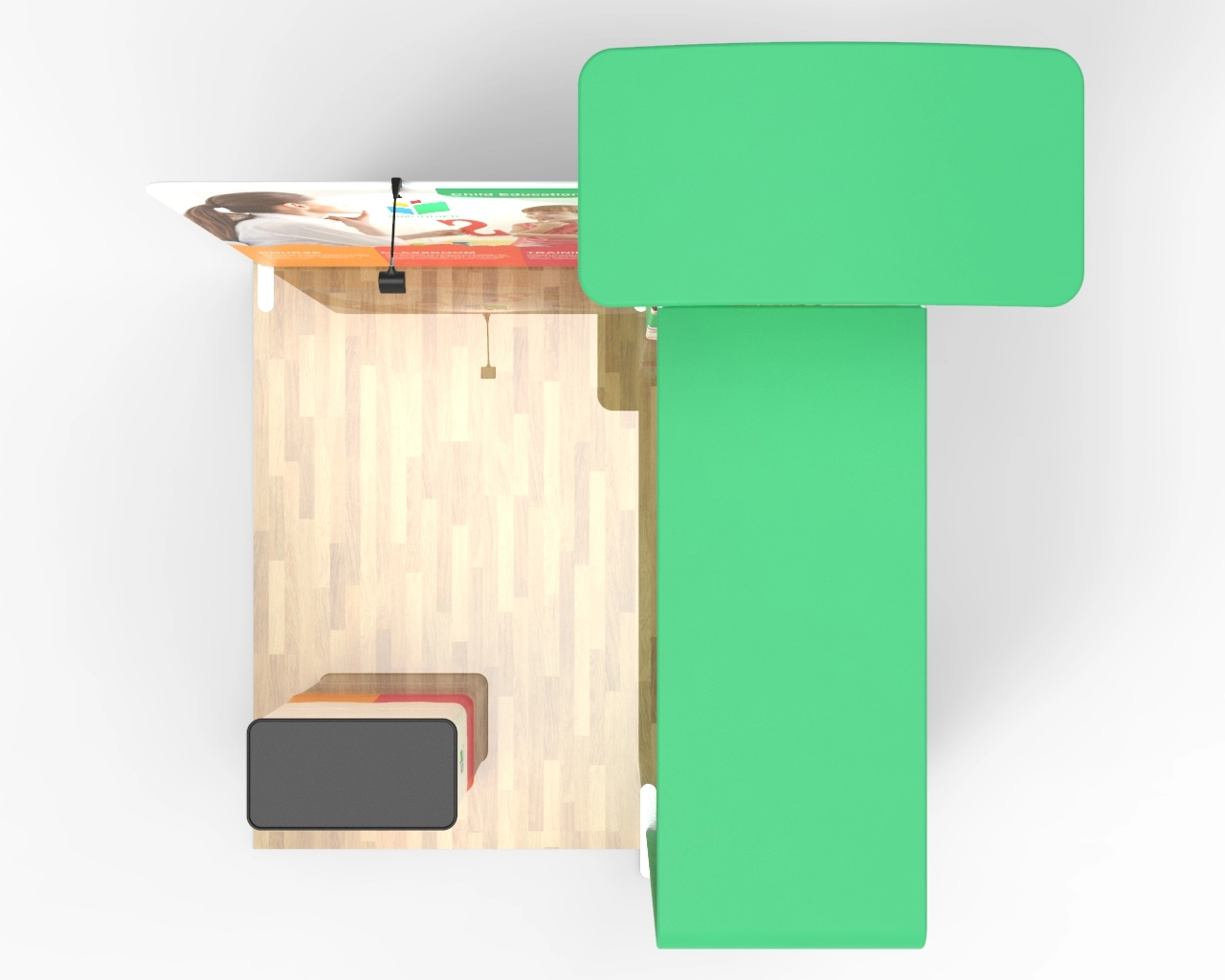 10ft Educational Trade Show Booth Idea 07