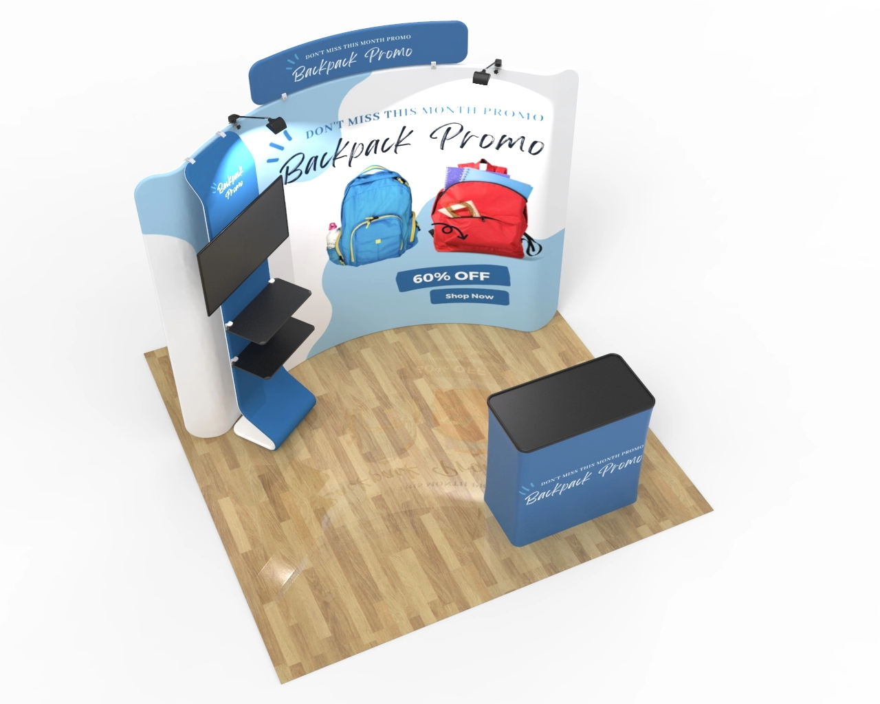 10ft Curved FlexBooth™ Max Kit