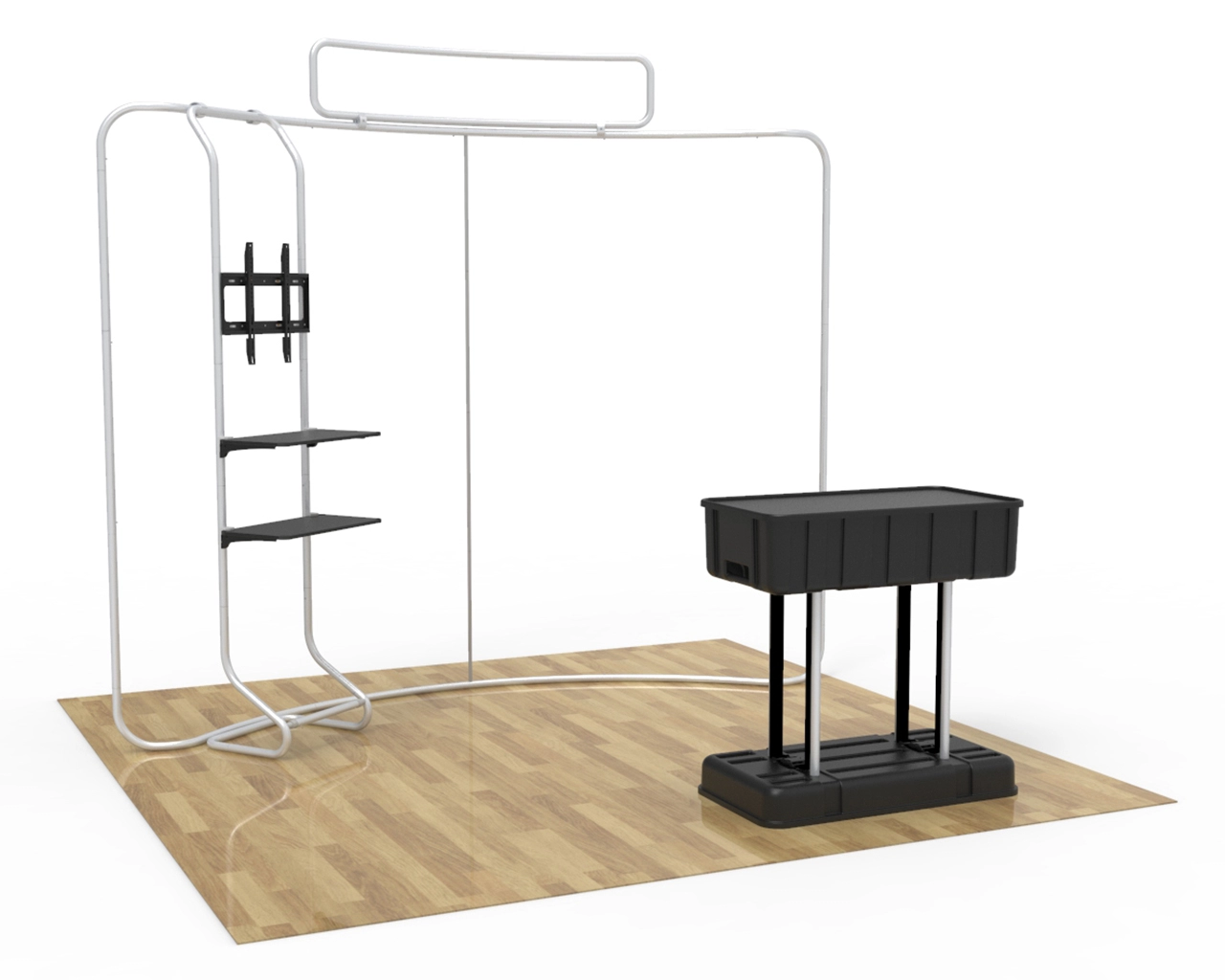 10ft Flexbooth Max Kit Curved Trade Show Display Main Animated