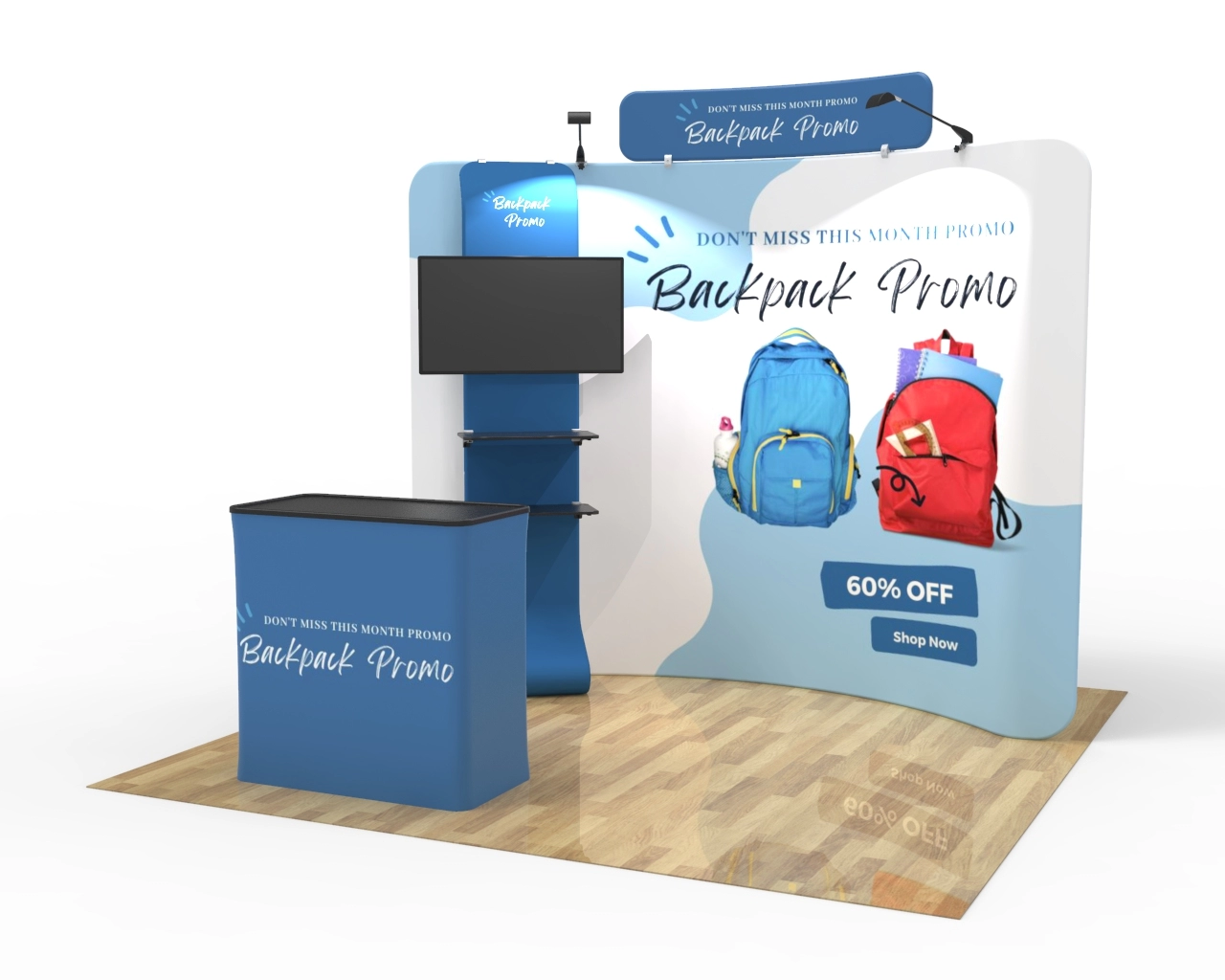 10ft Curved FlexBooth™ Max Kit