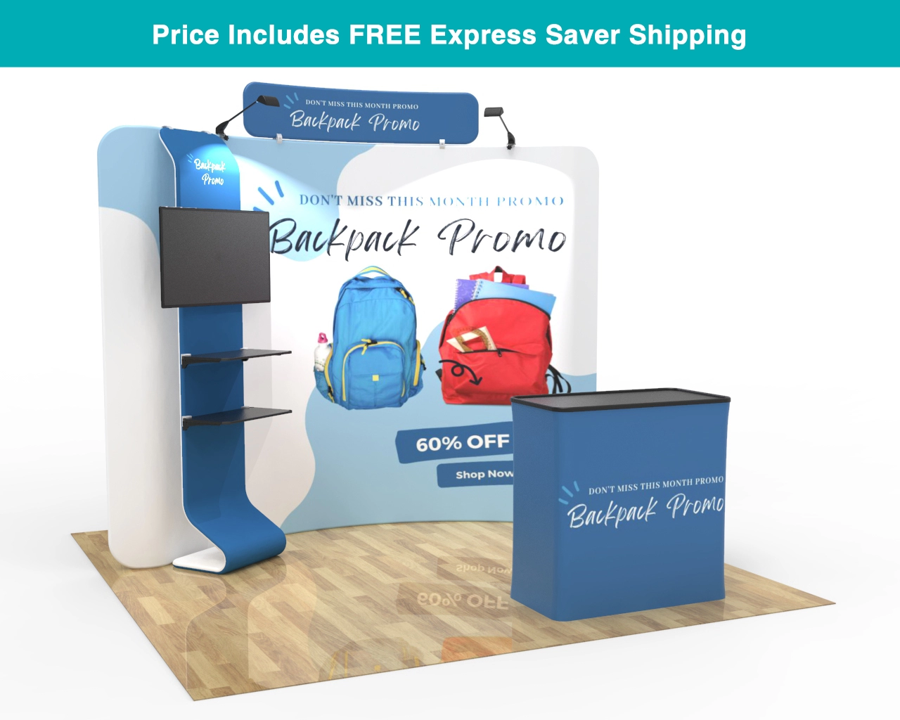 10ft Curved FlexBooth™ Max Kit