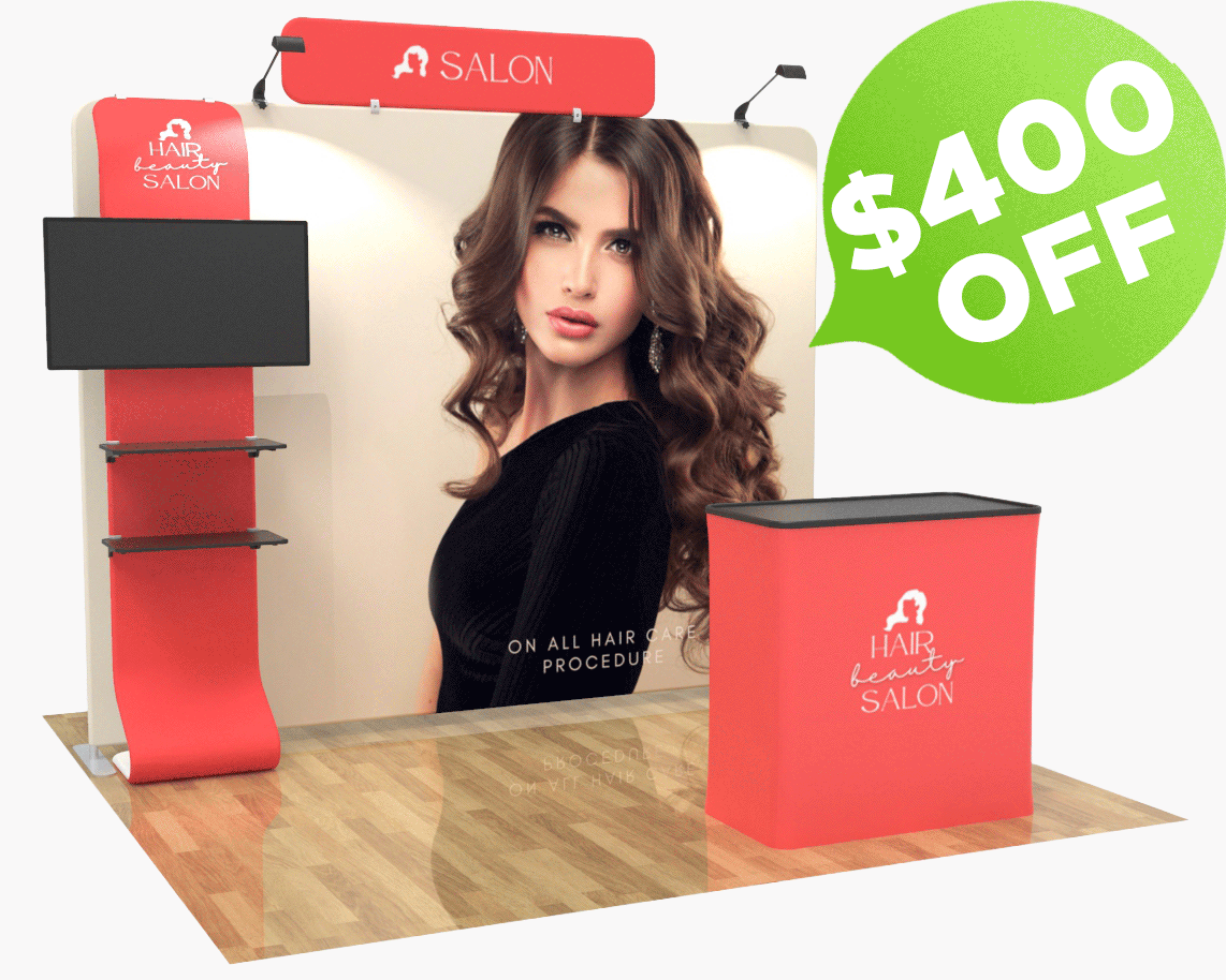 10ft Straight FlexBooth™ Max Kit