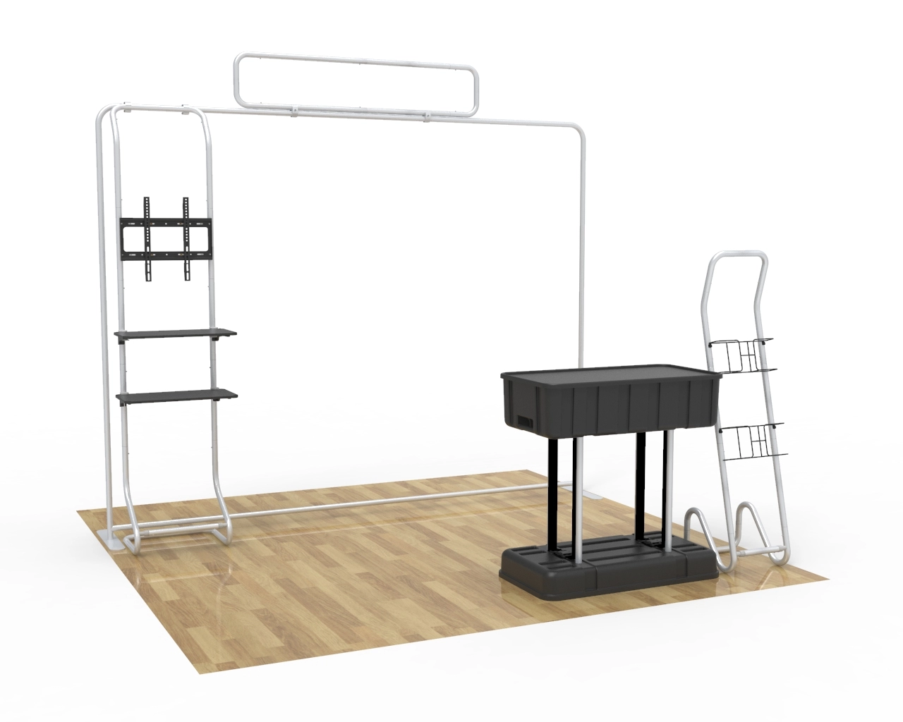 10ft Flexbooth Pro Max Kit Straight Trade Show Booth Main Animated