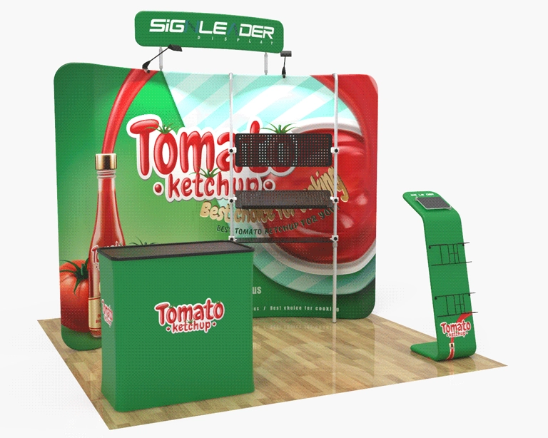10ft Food & Snack Portable Trade Show Booth Idea 19