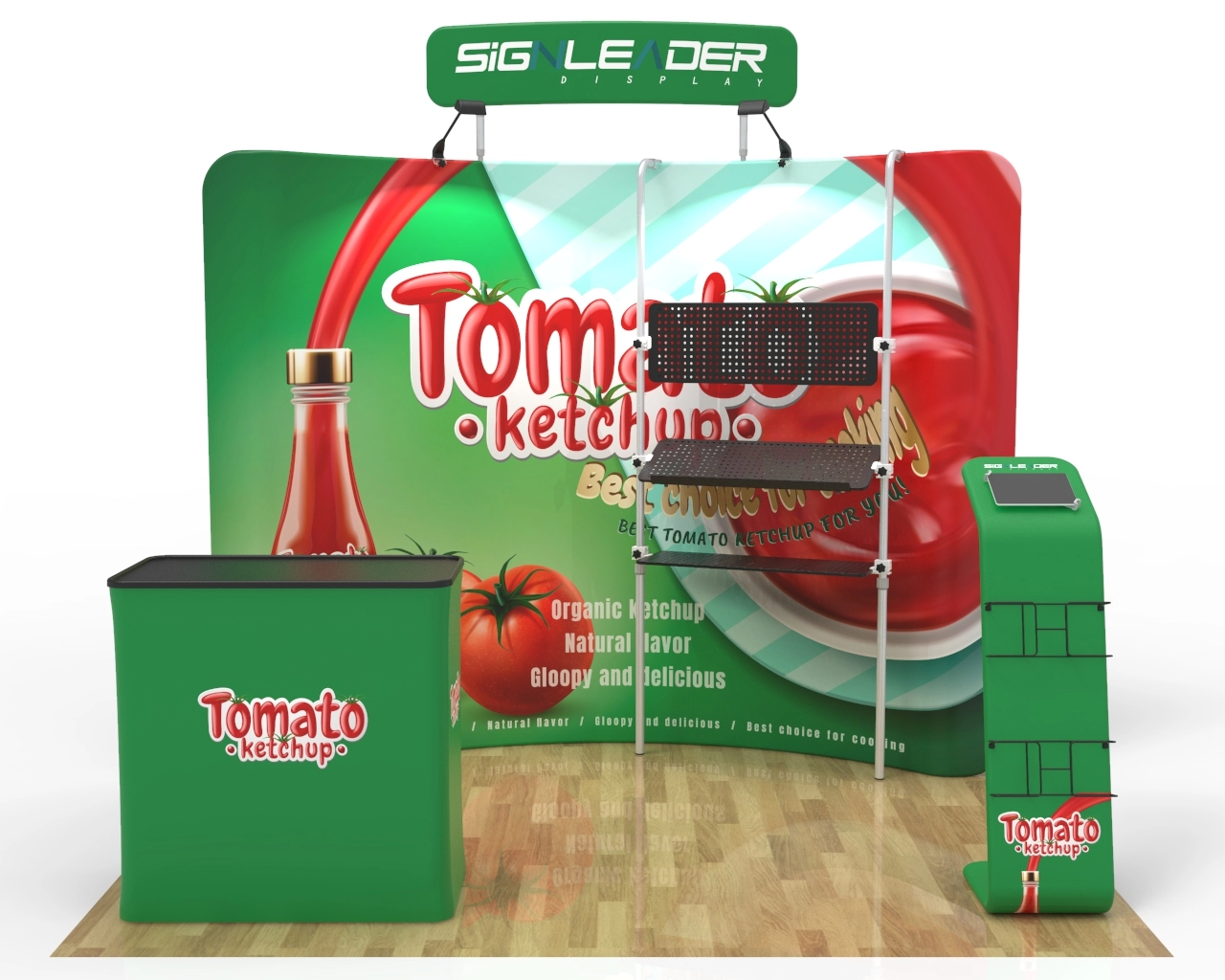 10ft Food & Snack Portable Trade Show Booth Idea 19