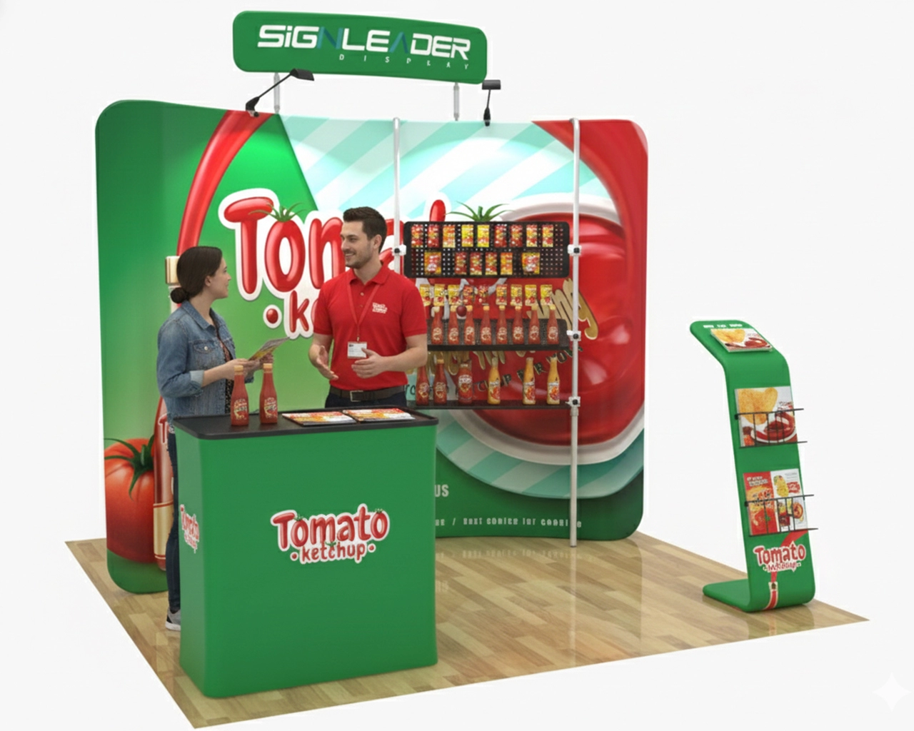 10ft Food & Snack Portable Trade Show Booth Idea 19