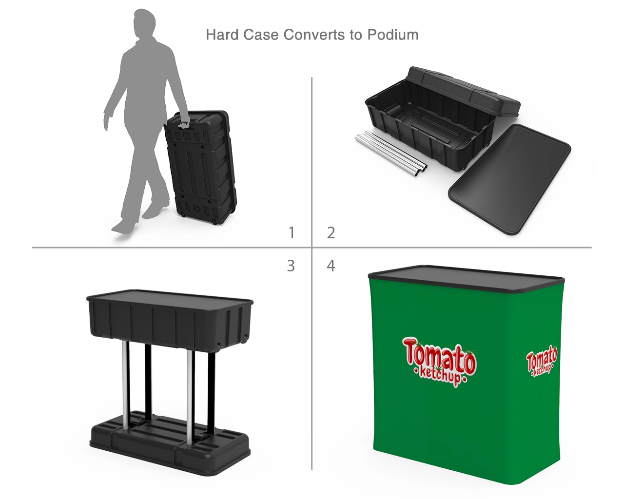 10ft Food & Snack Portable Trade Show Booth Idea 19