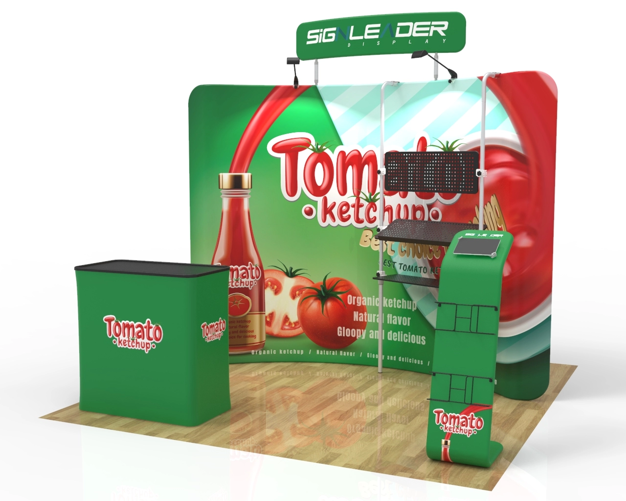 10ft Food & Snack Portable Trade Show Booth Idea 19