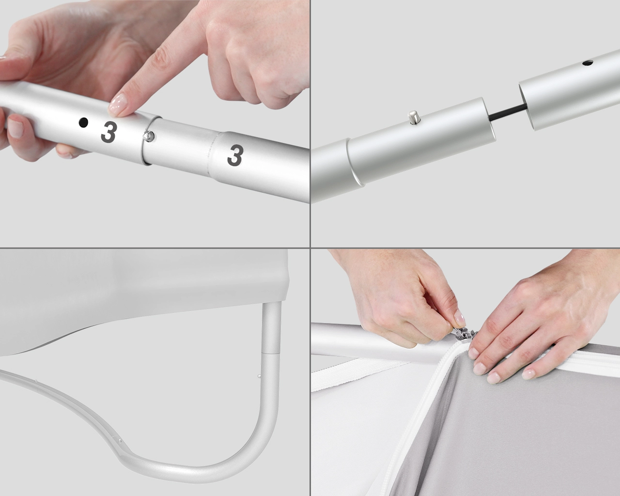 10ft Food & Snack Portable Trade Show Booth Idea 19