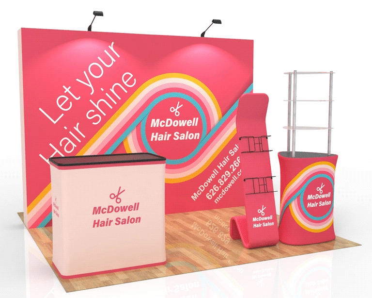 10ft Hair & Beauty Trade Show Booth Package 31