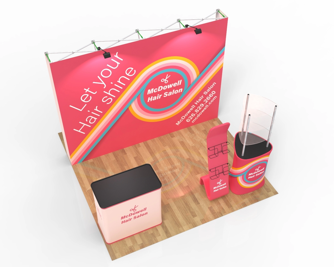 10ft Hair & Beauty Trade Show Booth Package 31