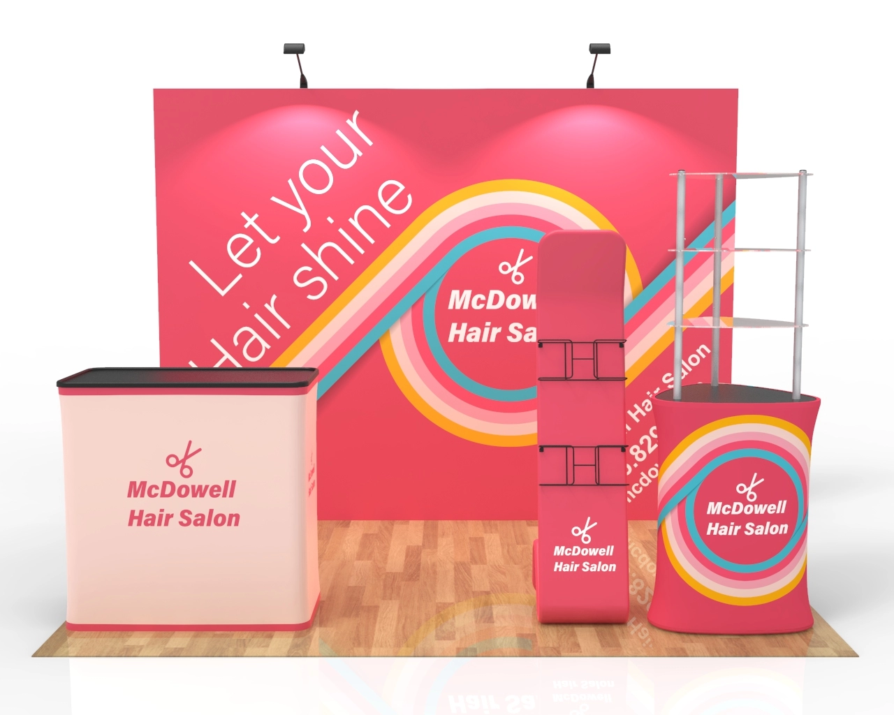 10ft Hair & Beauty Trade Show Booth Package 31