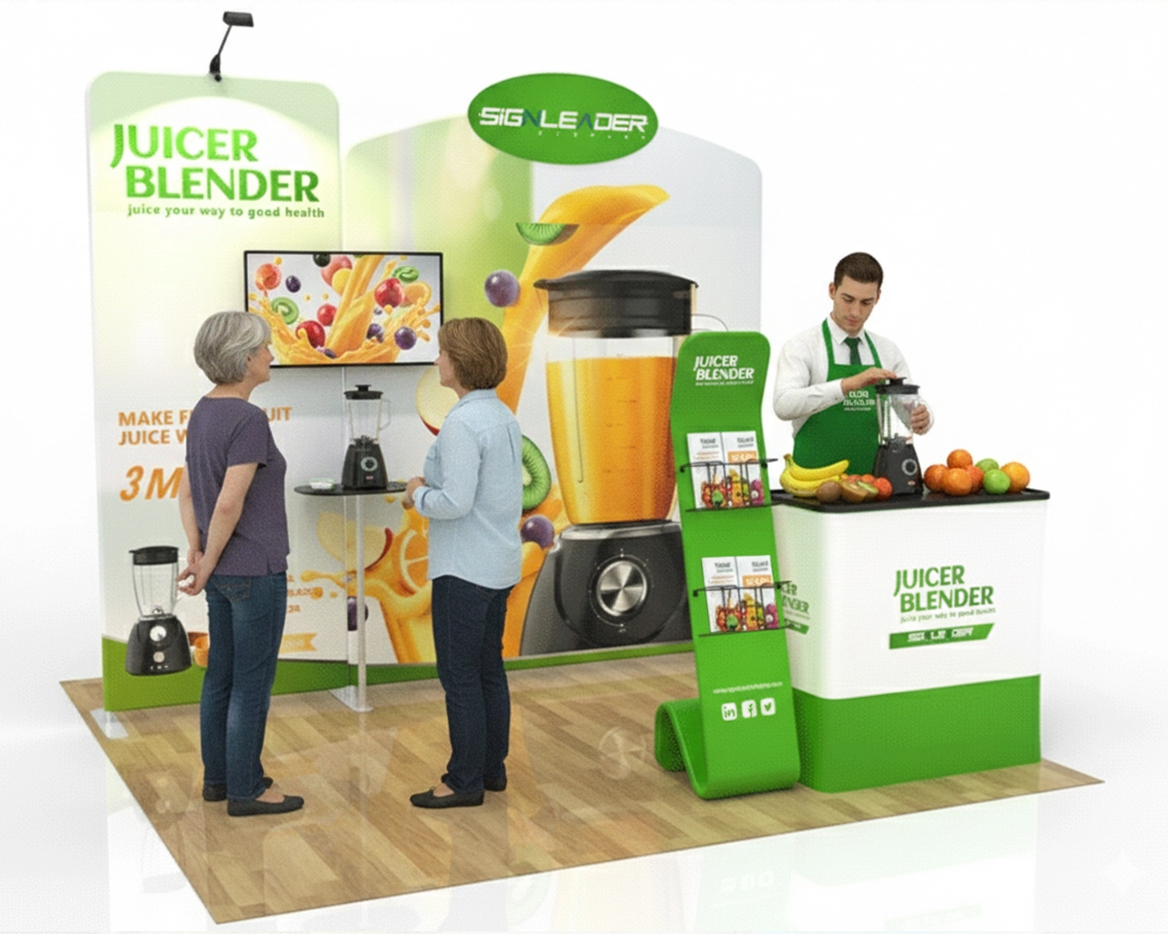 10ft Home Appliance Trade Show Booth Idea 04