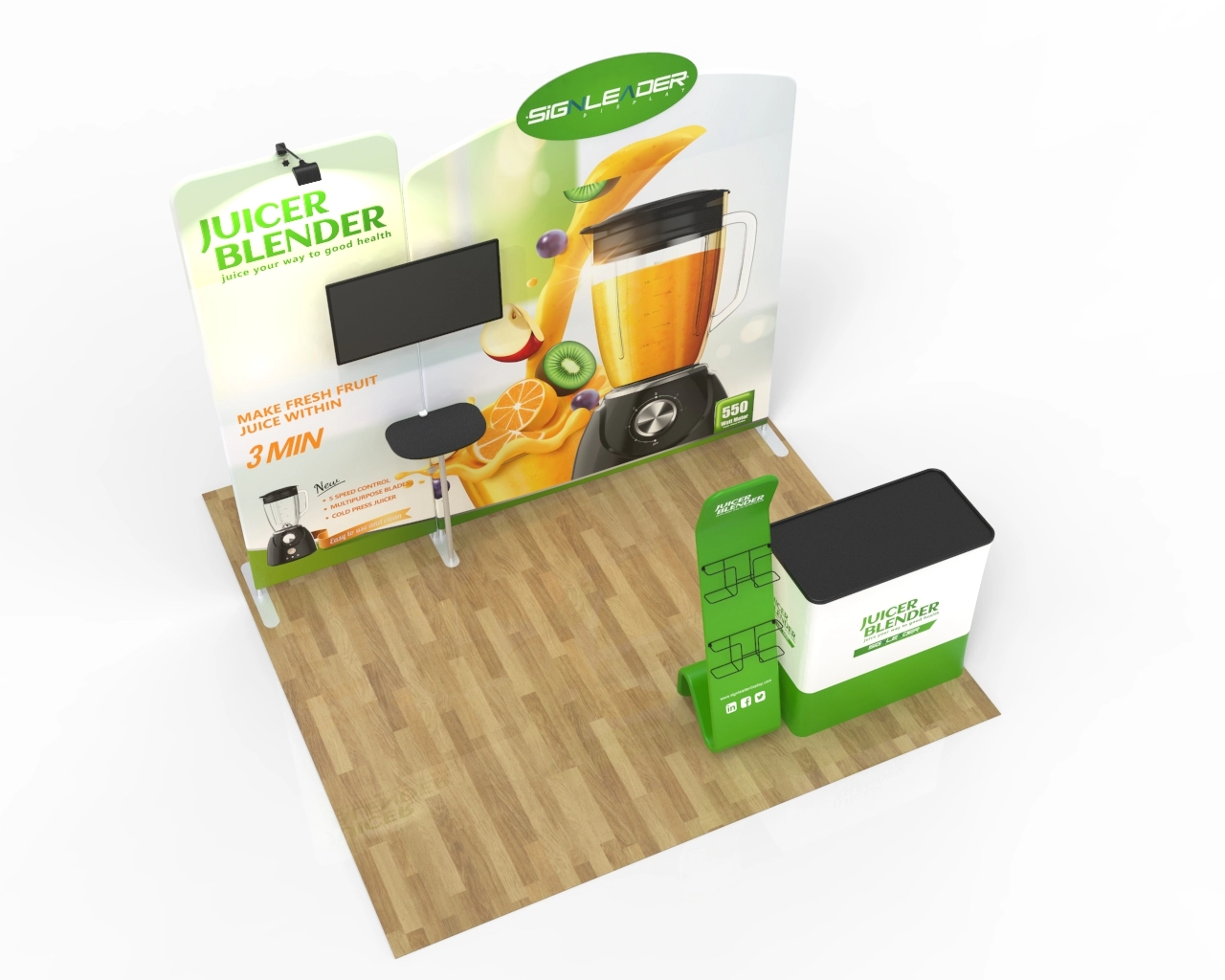 10ft Home Appliance Trade Show Booth Idea 04