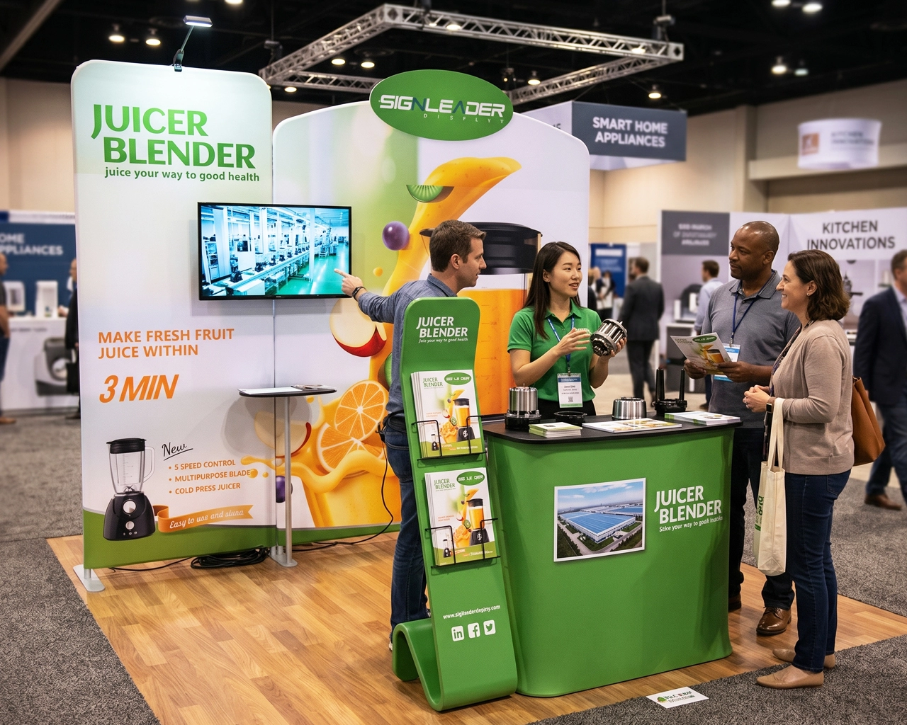 10ft Home Appliance Trade Show Booth Idea 04