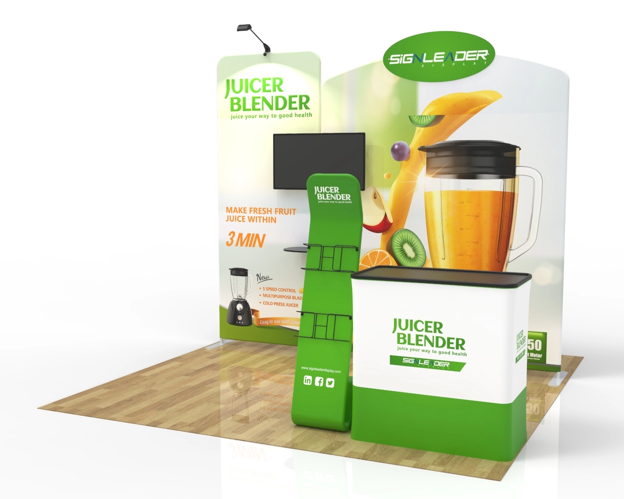 10ft Home Appliance Trade Show Booth Idea 04