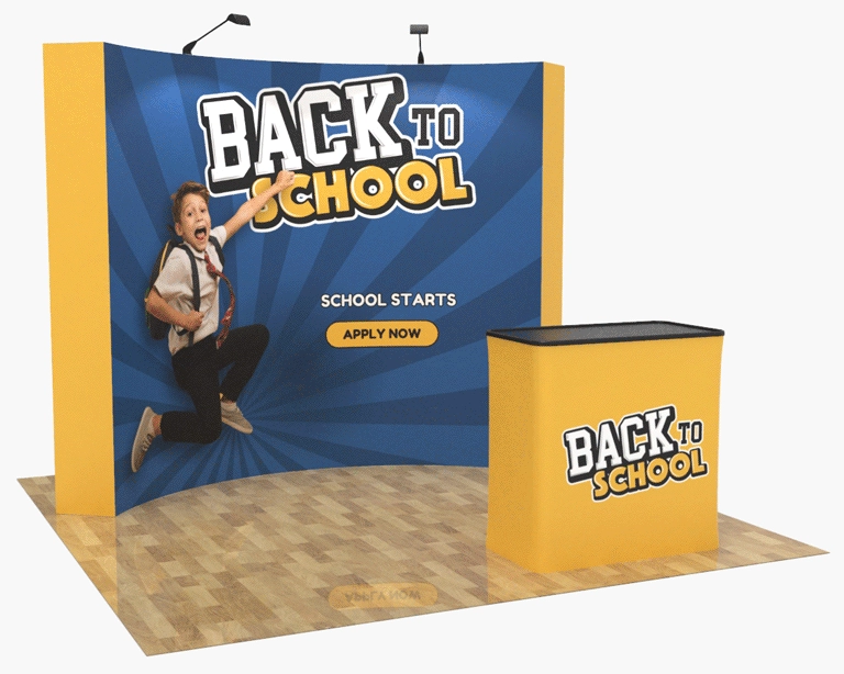 10ft Curved Pop Up Display