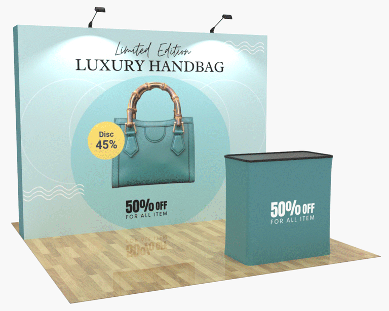 10ft Straight Pop Up Display