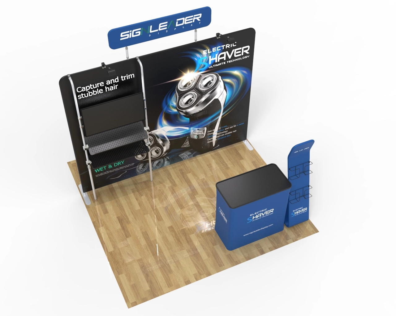 10ft Portable Electronics & Gadget Trade Show Booth Idea 18