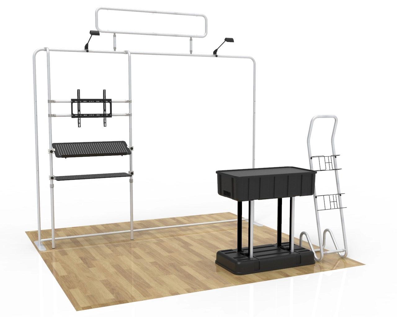 10ft Portable Electronics & Gadget Trade Show Booth Idea 18
