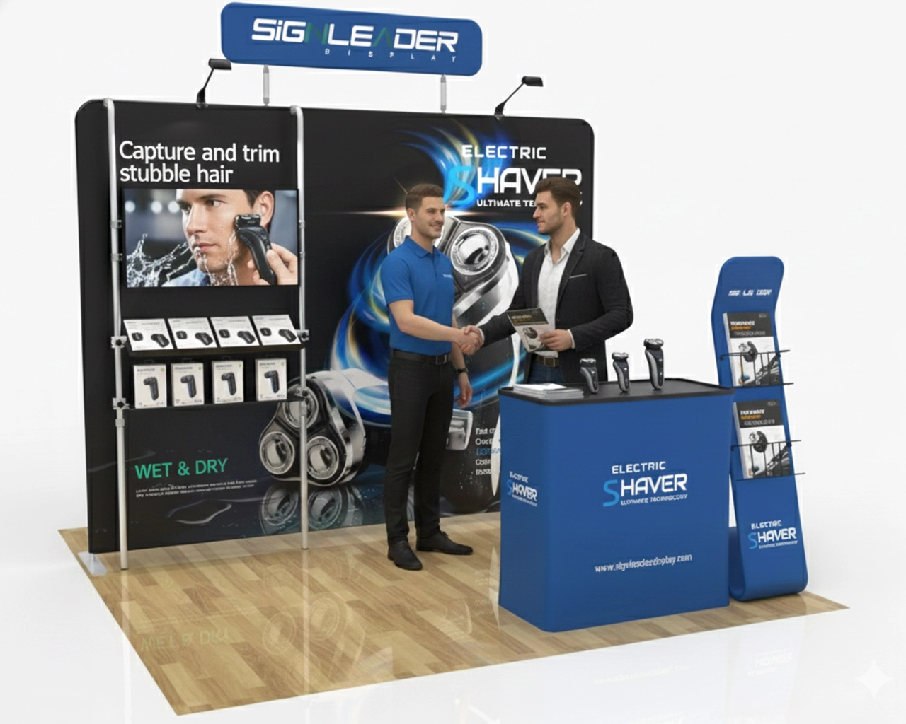 10ft Portable Electronics & Gadget Trade Show Booth Idea 18