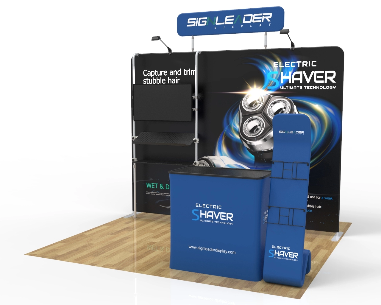 10ft Portable Electronics & Gadget Trade Show Booth Idea 18