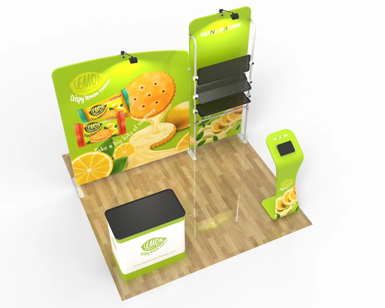 10ft Portable Food & Snack Trade Show Booth Idea 21 