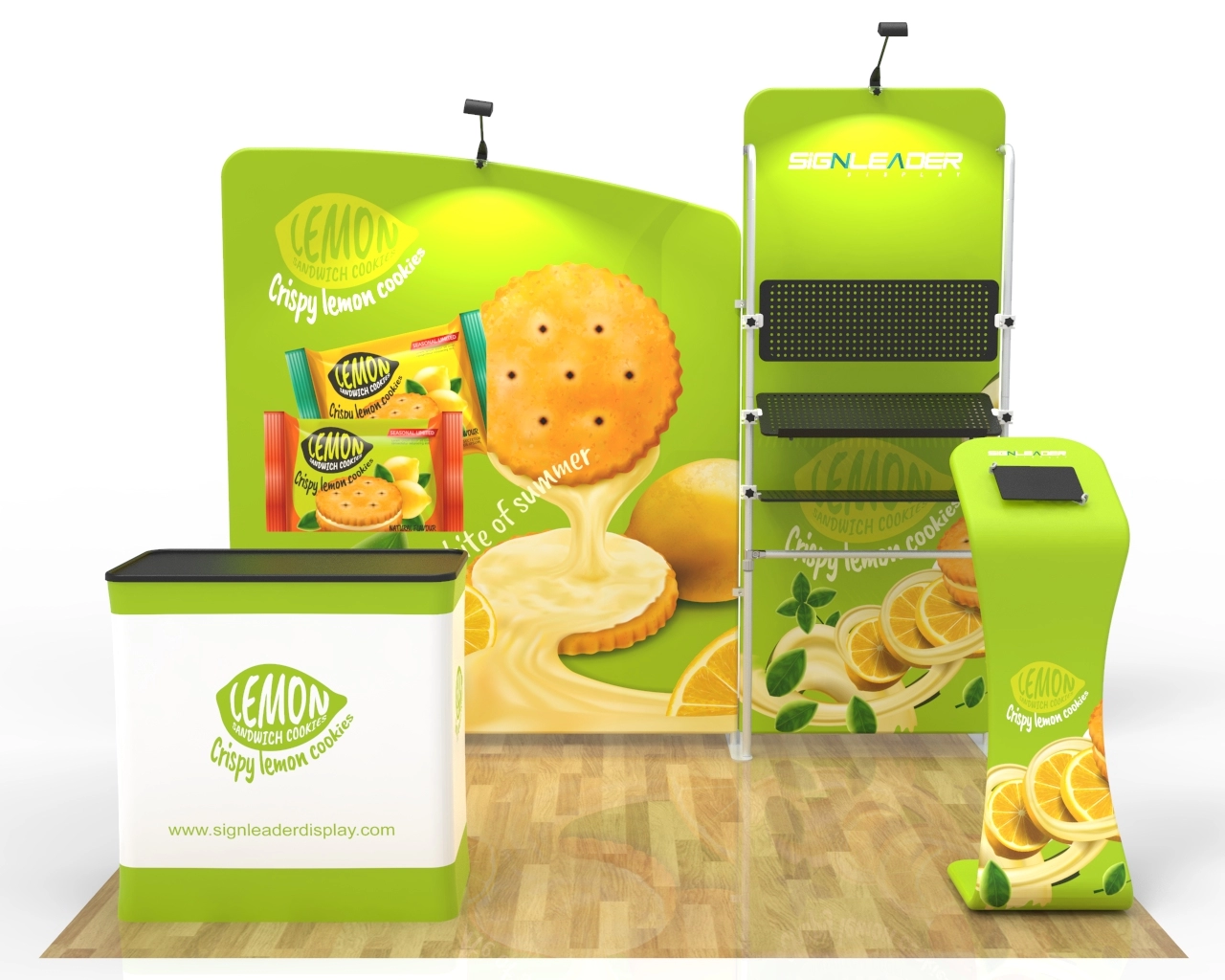 10ft Portable Food & Snack Trade Show Booth Idea 21 