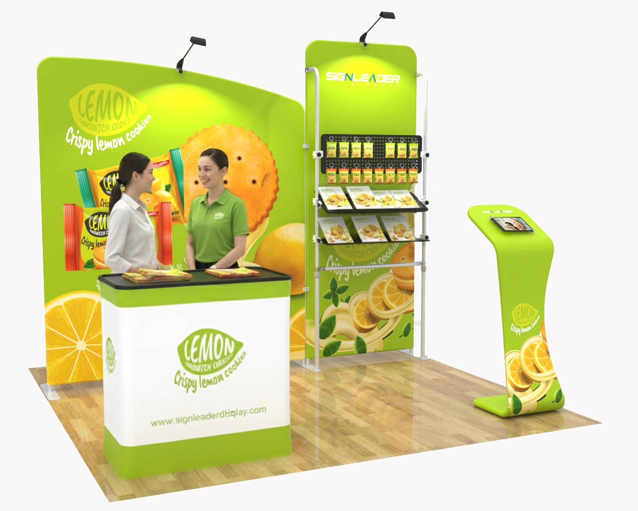 10ft Portable Food & Snack Trade Show Booth Idea 21 