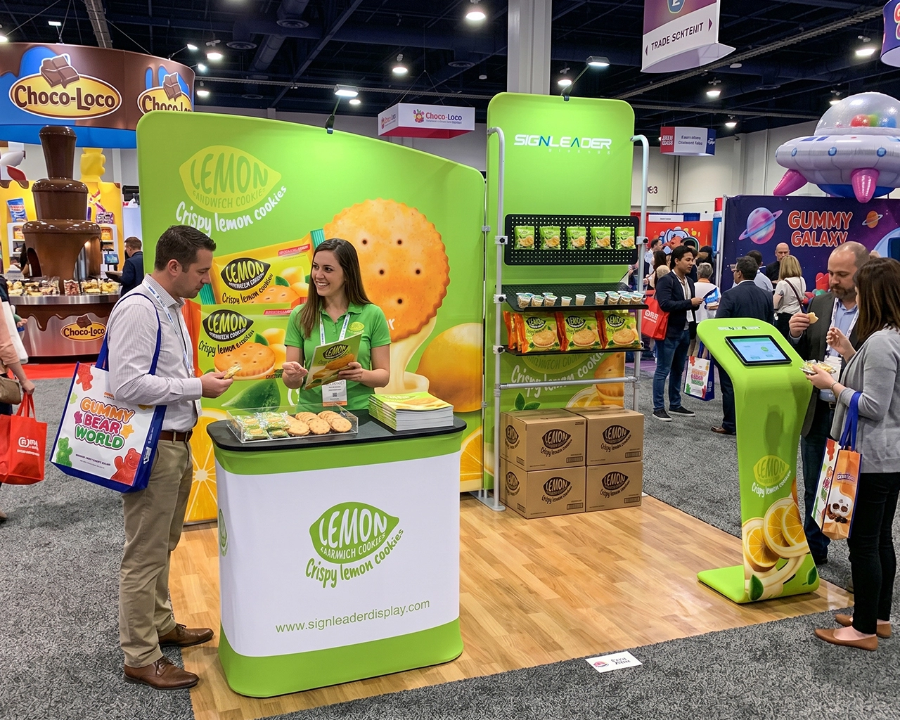 10ft Portable Food & Snack Trade Show Booth Idea 21 