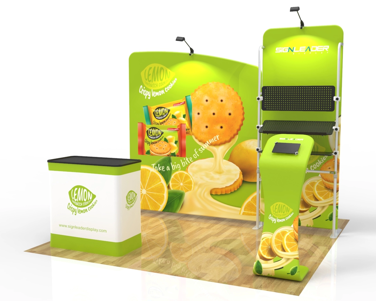 10ft Portable Food & Snack Trade Show Booth Idea 21 