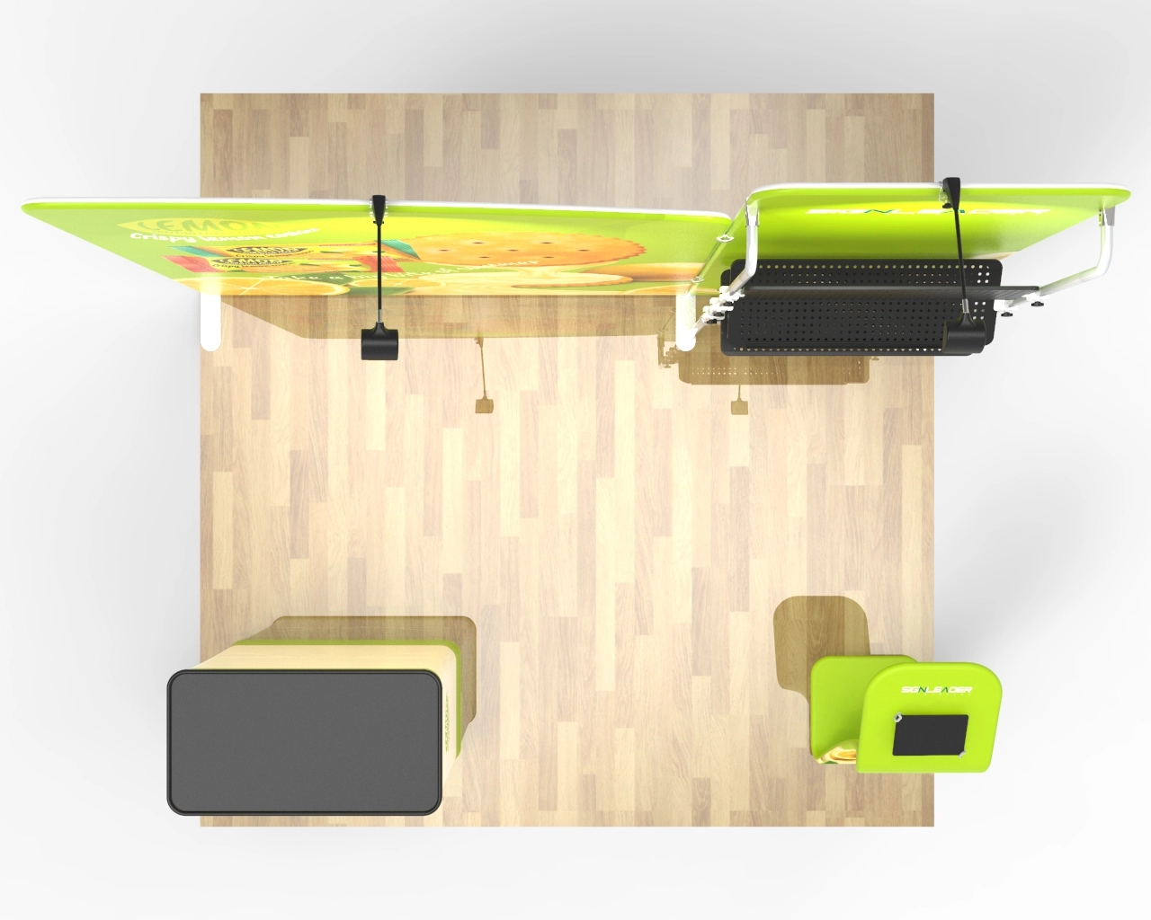 10ft Portable Food & Snack Trade Show Booth Idea 21 