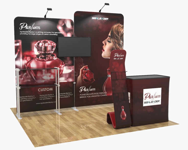 10ft Portable Trade Show Booth Kit B1 for Perfume & Beauty Brands