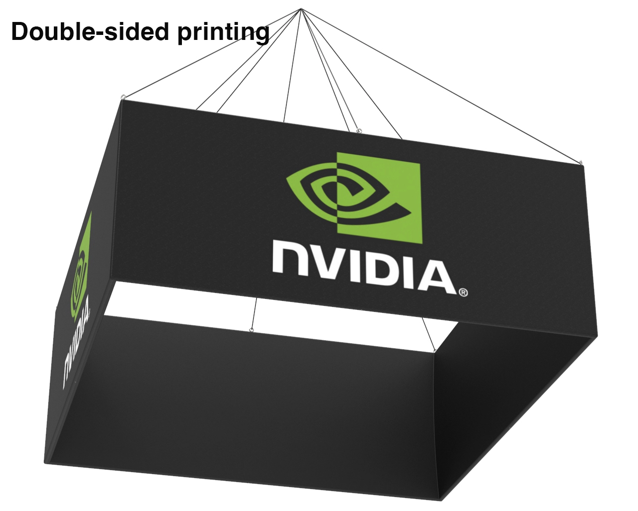 10ft Rectangular Trade Show Hanging Sign