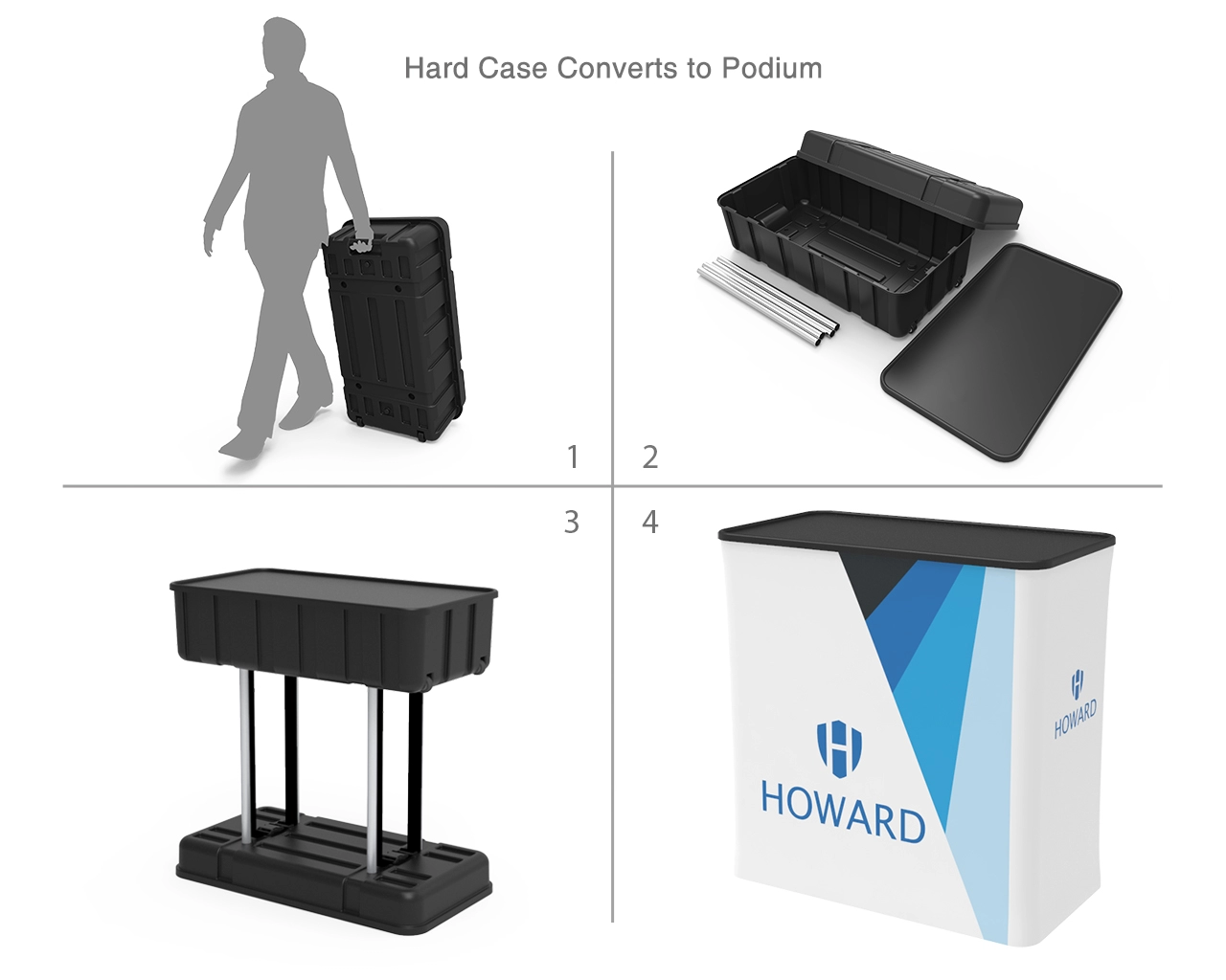 10ft Trade Show Booth Package 26 for Business Services & SaaS Consulting 