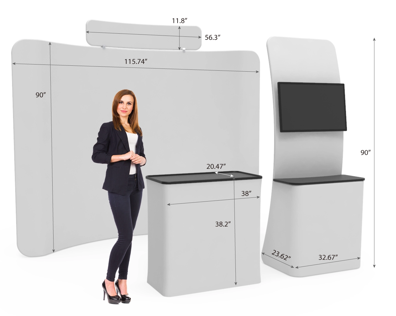 10ft Trade Show Booth Package 26 for Business Services & SaaS Consulting 