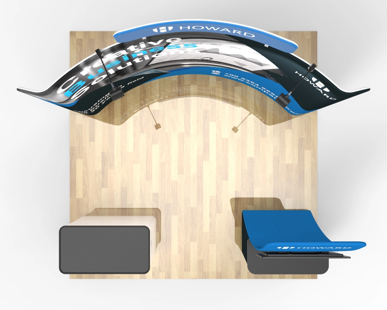 10ft Trade Show Booth Package 26 for Business Services & SaaS Consulting 